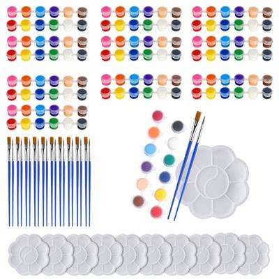 Acrylic Paint Set, 48 Colors with 12 Art Brushes | Art Supplies for  Painting Canvas, Wood, Ceramic & Fabric