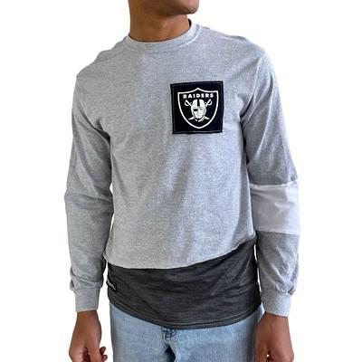 Las Vegas Raiders New Era Women's Athletic Varsity Lace-Up V-Neck Long  Sleeve T-Shirt 