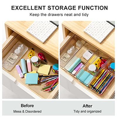 Plastic Storage Pantry Baskets Bathroom Office Drawer Organizer