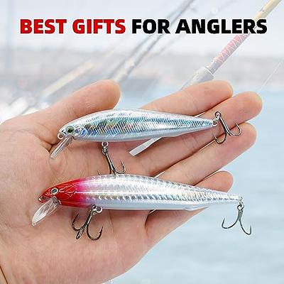 Minnow Fishing Lure Wobbler Artificial Jerkbait Treble Hooks