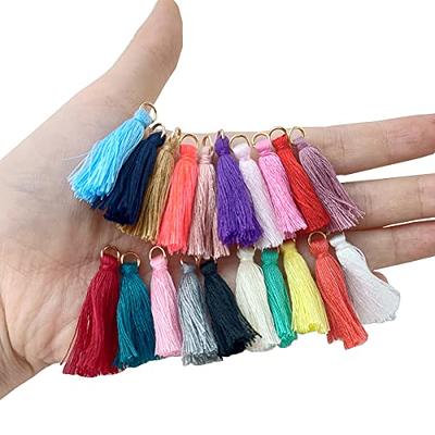 TIHOOD 200PCS Mini Tassel Kit Tiny Craft Tassel 1.2 Inch Handmade Soft  Craft with Golden Jump Ring for Earring Jewelry Making, DIY Projects,  Making Garland Keychain, Bookmarks, 20 Colors - Yahoo Shopping