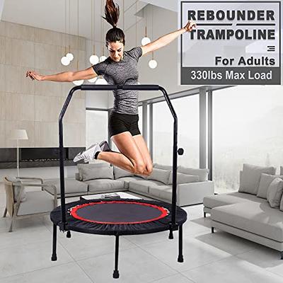 ANCHEER Mini Exercise Trampoline Foldable 40 Adjustable Trampoline  Rebounder, Fitness Trampoline with Handle for Indoor/Garden/Workout Cardio,  Max Load 300lbs (Red) - Yahoo Shopping