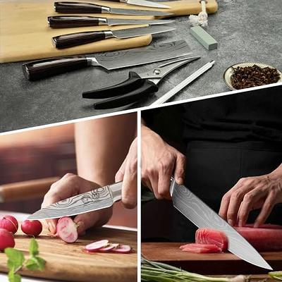 Knife Set Sharp Stainless Steel Professional Chef Cutlery Kitchen Knives  Cleaver