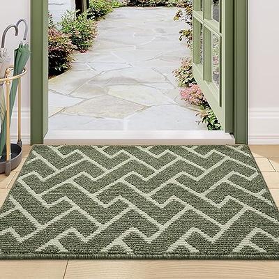 hicorfe Indoor Doormat,Front Back Door Mat Non Slip Door Rubber Backing Mats  32x40 Absorbent Resist Dirt Entrance Inside Doormat Floor Mats for  Entryway Washable Low-Profile(Green) - Yahoo Shopping