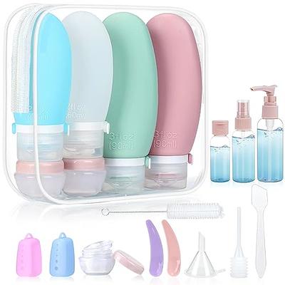 21 Pack Leak Proof Silicone Travel Bottles Set Muslish TSA Approved  Containers for Toiletries Travel Size Accessories and Shampoo Conditioner  Bottles with Toiletry Bag (BPA Free)