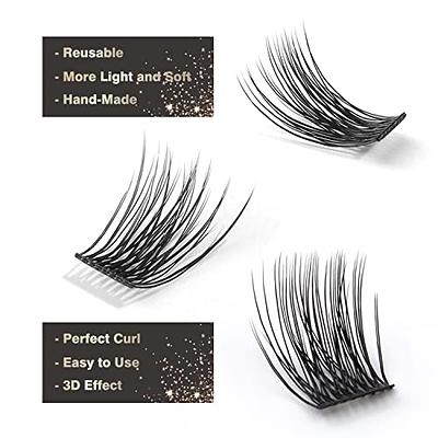 WONSIS Lash Extension Kit, DIY Eyelash Extension Kit, Lash Clusters  Reusable C Curl Wispy Individual Lashes+Eyelash  Glue+Tweezers+Remover+Eyelash Brush+Makeup Bag (Kit 12mm-14mm) - Yahoo  Shopping