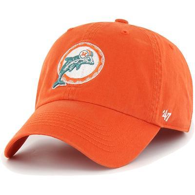 Men's New Era White/Orange Miami Dolphins Retro 9FIFTY Snapback Hat