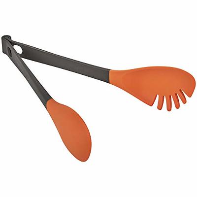 Silicone Spatula and Farberware Food Tongs 2 Pieces Orange Great