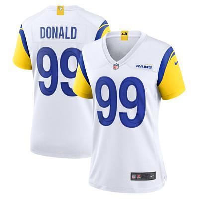 Men's Nike Aaron Donald White Los Angeles Rams Name & Number T-Shirt