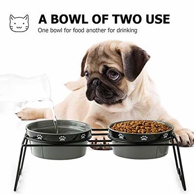 Y YHY Cat Food Bowls, Elevated Cat Bowls, Raised Pet Food Water Bowls with  Stand, Dog Bowls Small Size Dog - Ceramic Pet Bowls for Cat or Dogs, Cat  Dishes 12/24 Ounces