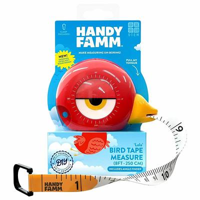 HANDY FAMM 250cm 8 ft. Metric Bird Kids Tape Measure HF-TT-1003