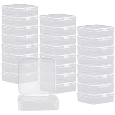 12pk Mini Plastic Storage Containers | Clear small boxes Jewelry box Food  Pots