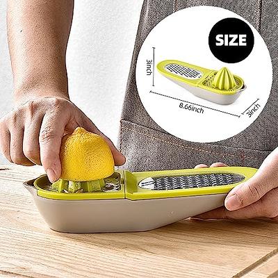 Multifunctional Cheese Grater, 4 in 1 Vegetable Slicer Cutter Zester  Shredder, H