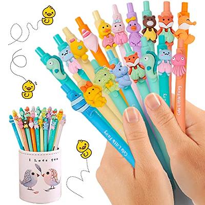 Happy Cat Pens Black Ink, 0.5mm, Kawaii Cat Pens, Cute Gel Pens