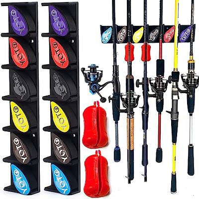 HLOGREE 4 Pack Fishing Rod Holder Ground Support, Fishing Pole