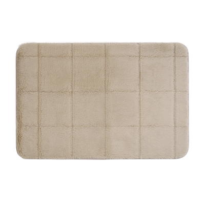 2 PC Memory Foam Bath Mat Set by Lavish Home Taupe