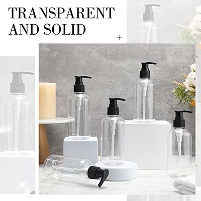 Refillable Hands and Dishes bottles, clear pump bottles