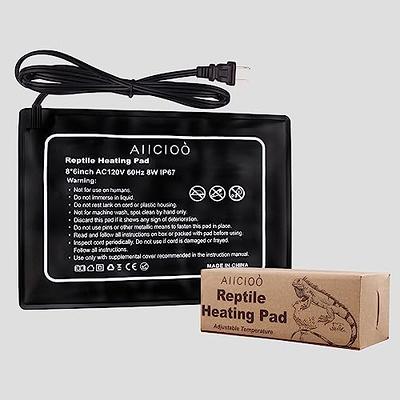 Aiicioo Reptile Heating Pad - 8W Under Tank Heater Terrarium Heating Mat  Waterproof for Gecko Turtle Lizard Frog 6 X 8 - Yahoo Shopping