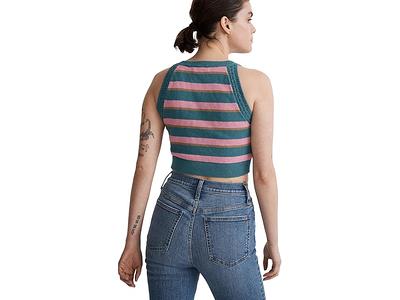 Lucky Brand Women's Striped Camisole Crop Top - Blue Stripe - Yahoo Shopping