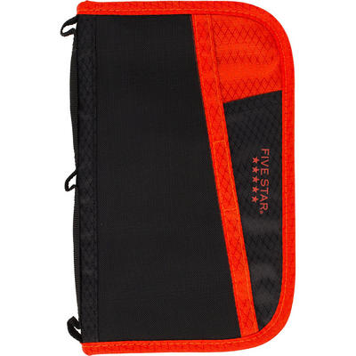 Five Star Dual Zipper Pencil Pouch - Black : Target