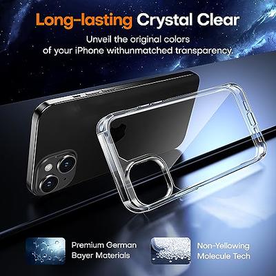  Red2Fire Magnetic for iPhone 15 Plus Case for iPhone 14 Plus  Case Clear, [Compatible with Magsafe][2X Glass Screen Protector+Camera Lens  Protector] [Not Yellowing] Slim Phone Case 6.7 inch - Clear 