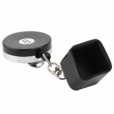 Retractable Chalk Holder with Belt Clip for Pool Billiard Snooker (Black)