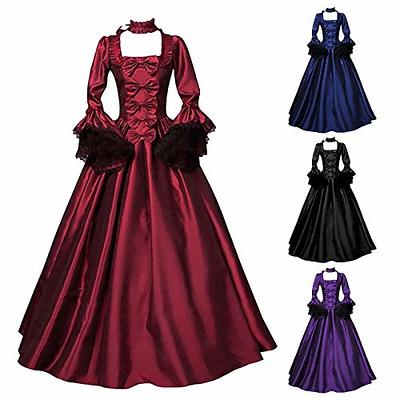 Gothic Dress Women Medieval Renaissance Dress Sale Clearance