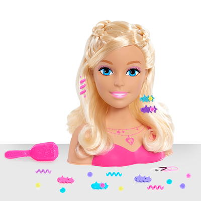 KonHaovF Styling Head Doll for Girls' Hair and Makeup Practice With  Accessories and Hair Dryer (Style A)