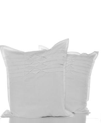 White Triple Diamond Throw Pillow Set - CITY SCENE