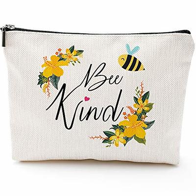 Inspirational Gifts for Women Makeup Bag Bee Themed Gifts Inspirational  Gift for Her Beekeeper Gifts Cosmetic Bag Honeybee Gifts Bee Lover Gifts