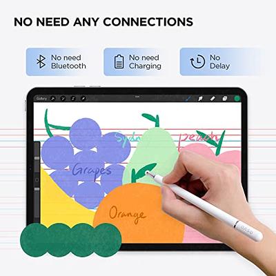 Stylus Pen for Touch Screens, Disc Tip & Magnet Cap Styli Pencil Compatible  with Apple iPad pro/iPad 6/7/8/9/iPhone/Samsung Galaxy Tab A7/S7/Fire HD