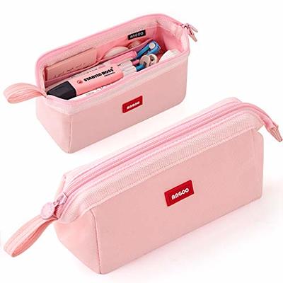 HVOMO Pencil Case Large Capacity Pencil Pouch Handheld Pen Bag Cosmetic  Portable Gift for Office School Teen Girl Boy Men Women Adult (Green)