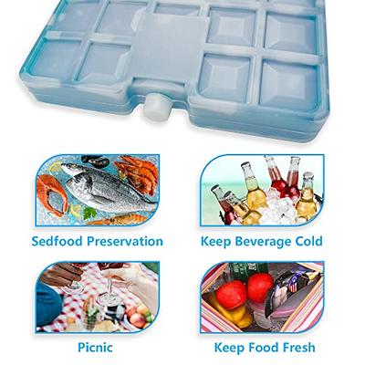 Large Ice Pack for Cooler Reusable, Long Lasting Freezer Packs for Lunch Box,  Reusable Lunch Bag