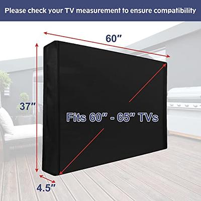 40-65 Waterproof Outdoor TV Cover Heavy Duty Flat Screen Television  Protector