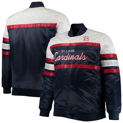 St. Louis Cardinals Mitchell & Ness Anorak Raglan Half-Zip Pullover Hoodie  - Navy