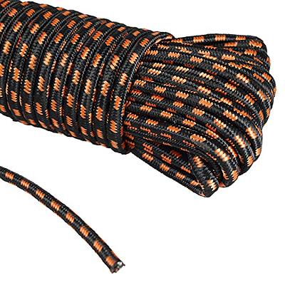 x 100 Ft Diamond Braided Rope for Knot Tying Practice, Camping