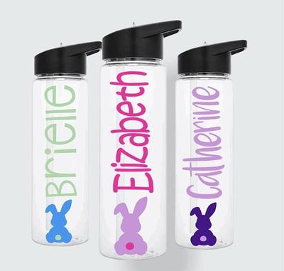 Personalized Easter Water 24Oz Bunny Tumbler With Straw Stocking