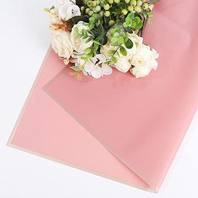 20PCS/PACK Golden Border Rose Flower Wrapping Paper Korean Style