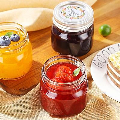 Glass Regular Mouth Mason Jars, (6 Pack - 8 Ounce) Glass Jars with Silver  Metal Airtight Lids for Meal Prep, Food Storage, Canning, Drinking, for  Overnight Oats, Jelly, Dry Food 