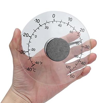 Indoor Outdoor Thermometer Round Large Wall Thermometer-Hygrometer  Waterproof Does not Require Battery 