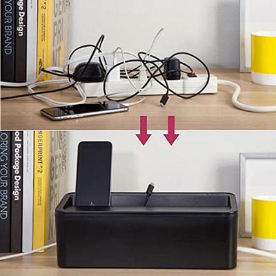 Cable Management Box - Cord Organizer for Wires, Power Strips