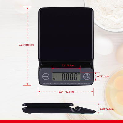 Mainstays Stainless Steel Digital Kitchen Scale 