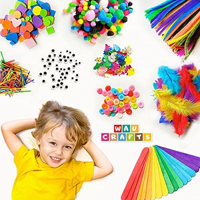 Arts and Crafts Supplies for Kids - Craft Art Supply Kit for Toddlers Age 4  5 6 7 8 9 - All in One D.I.Y. Crafting School Kindergarten Homeschool  Supplies Arts Set Christmas Crafts for Kids