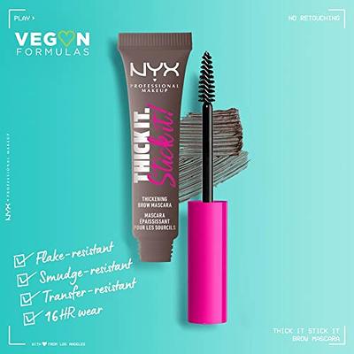 NYX PROFESSIONAL MAKEUP Thick It Stick It Thickening Brow Mascara, Eyebrow  Gel - Cool Ash Brown (light brown hair with cool/ash undertones) - Yahoo  Shopping