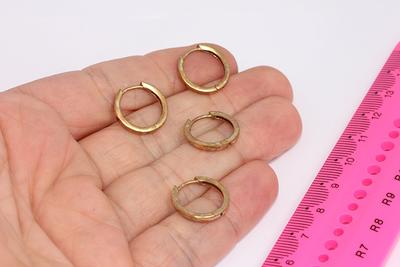 Brass LEVER BACK Earrings Hoops Earwires Findings Silver Gold