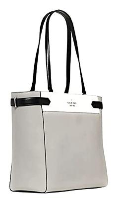 Kate Spade Staci Colorblock Large Laptop Tote Nimbus Grey White Multi 