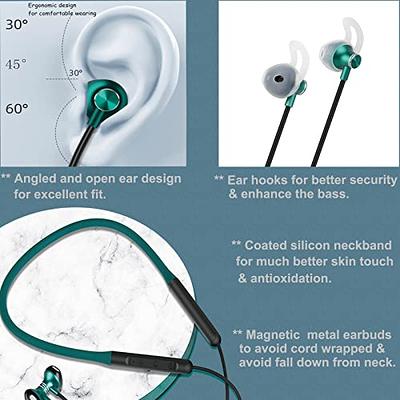 Neckband Bluetooth 5.3 Headphones,Around The Neck Wireless Workout Earbuds  with Magnetic,30 Hours Playtime Deep Bass Headset, Waterproof and