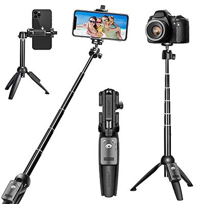 Upgraded] 67 Phone Tripod, [Sturdy & Stable] iPhone Tripod Stand with  Remote, Selfie Stick Tripod for Cell Phone Tripod for iPhone 13 Pro Max  Samsung and All Phones, Portable Travel Tripod VICSEED
