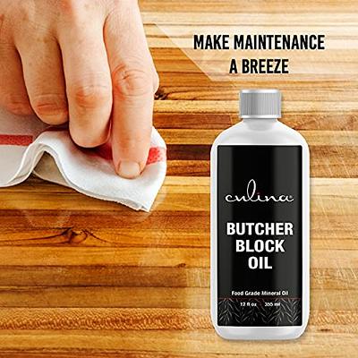 Food Grade Mineral Oil for Cutting Boards, Countertops and Butcher Blocks - Food