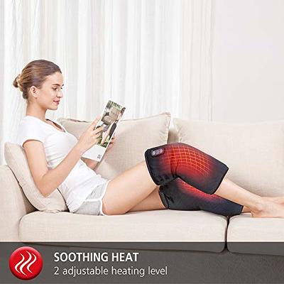 Comfier Heated Vibration Knee Massager, Shoulder Knee Brace Wrap for Pain  Relief, Eletric Knee Heating Pad